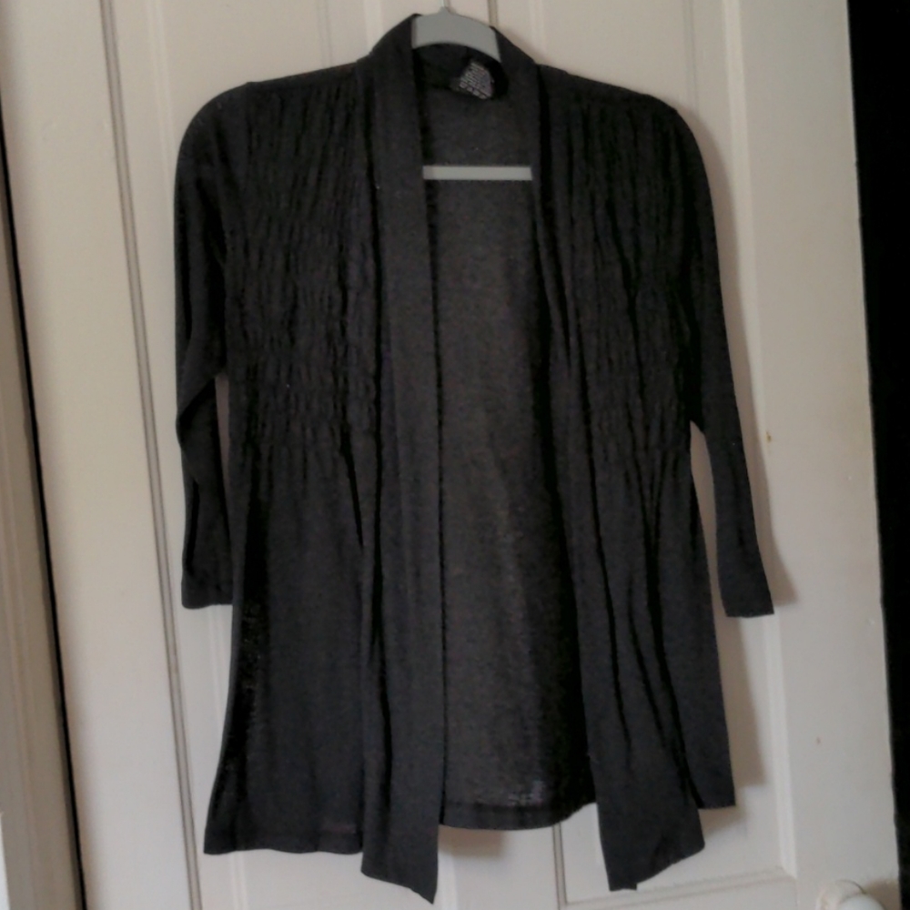 Vanity size small black cardigan